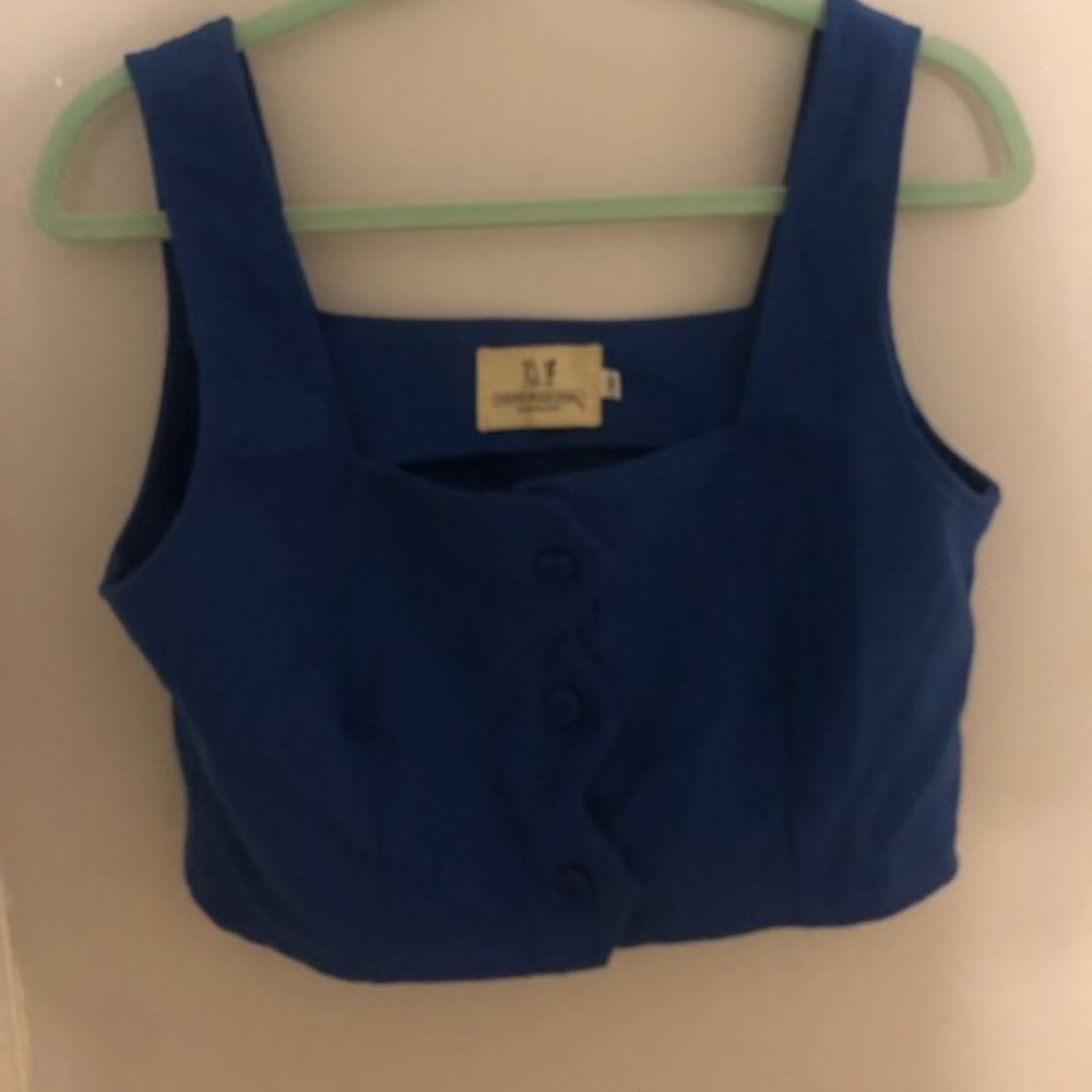 Fashion Brand Company Blue Crop Top - M